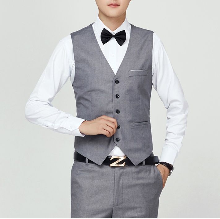 フォーマルスーツ 紳士用フォーマル三点セット ベスト・パンツ・蝶ネクタイ メンズ