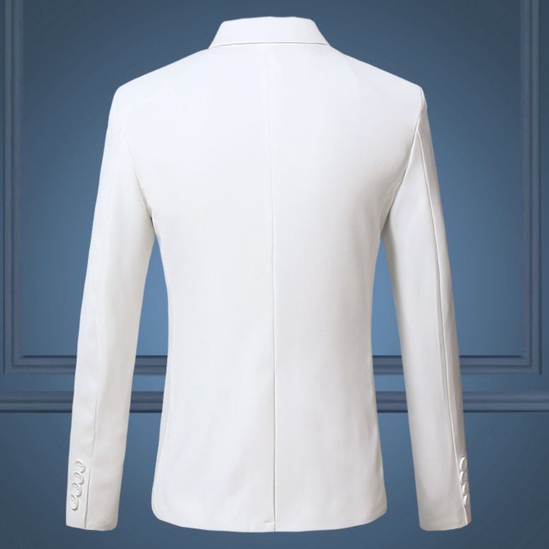 フォーマルスーツ 洗練されたシングルボタン一つ釦テーラードジャケット