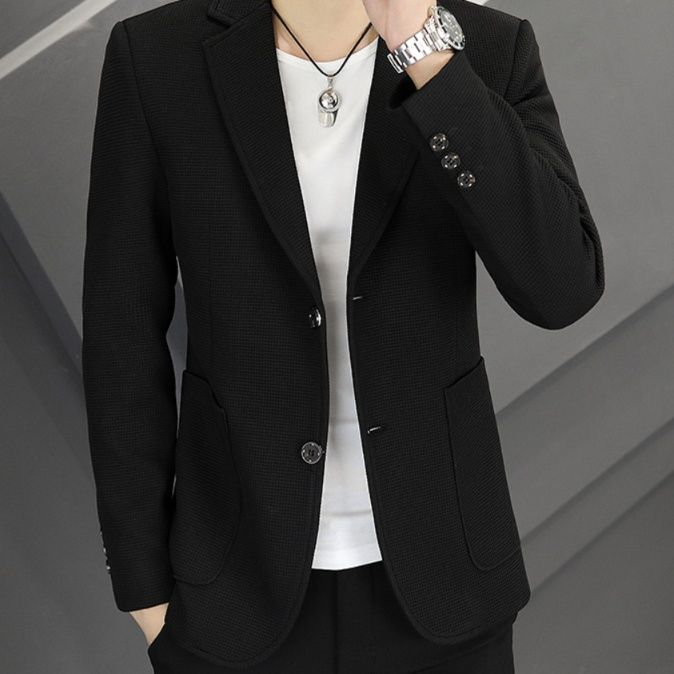フォーマルスーツ テーラード二つボタン細身シルエットジャケット