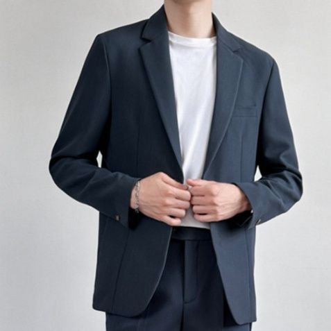 メンズフォーマルスーツ 上品なテーラードジャケットとシャツとスラックスのセット