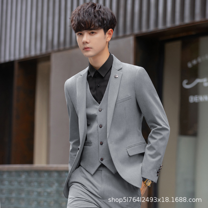 フォーマルスーツ 三つ揃えスリムフィットテーラードジャケット