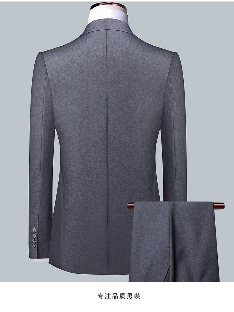 フォーマルスーツ 三つ揃えベスト付き正統派ビジネスジャケット