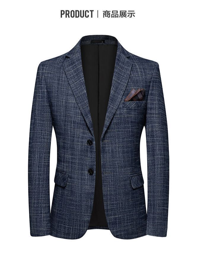 フォーマルスーツ 格子柄テーラード仕立て二つ釦シングルジャケット
