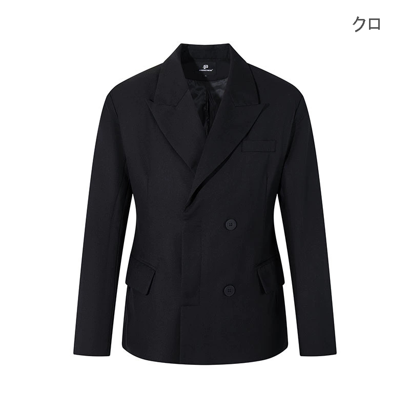 フォーマルスーツ メンズ ダブルブレスト テーラードジャケット フォーマル 黒