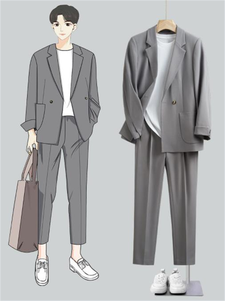 春秋対応ゆったりフォーマルスーツ上下セット