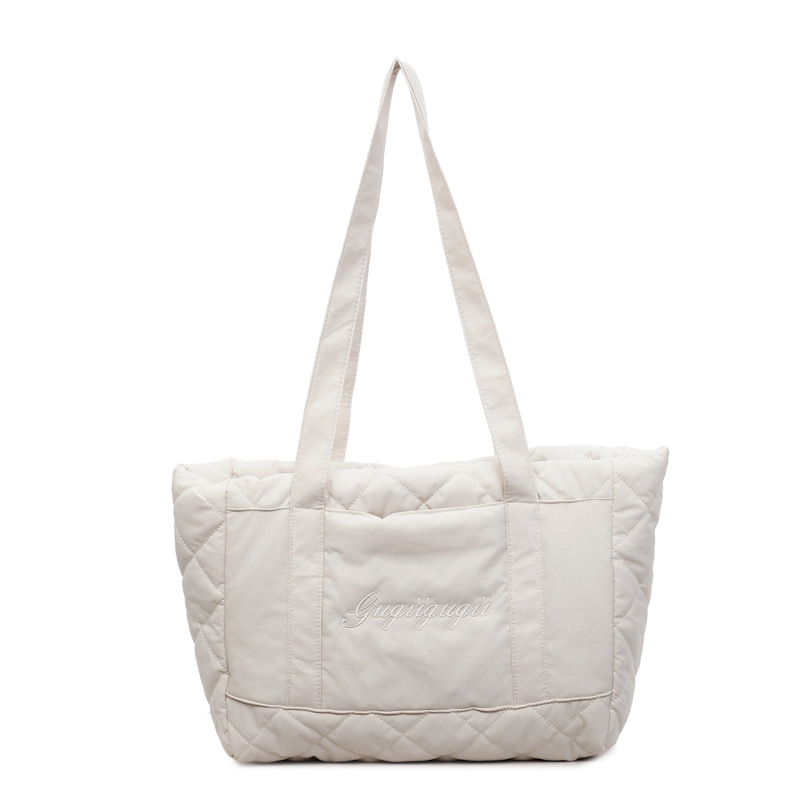 キルティングバッグ 大容量キルティングトートバッグ 韓国風おしゃれ
