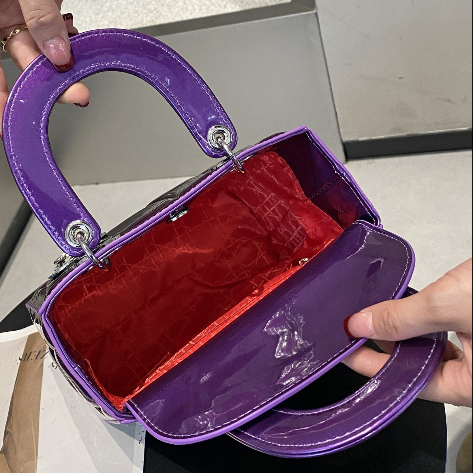 キルティングバッグ 輝きキルティング レディース ハンドバッグ