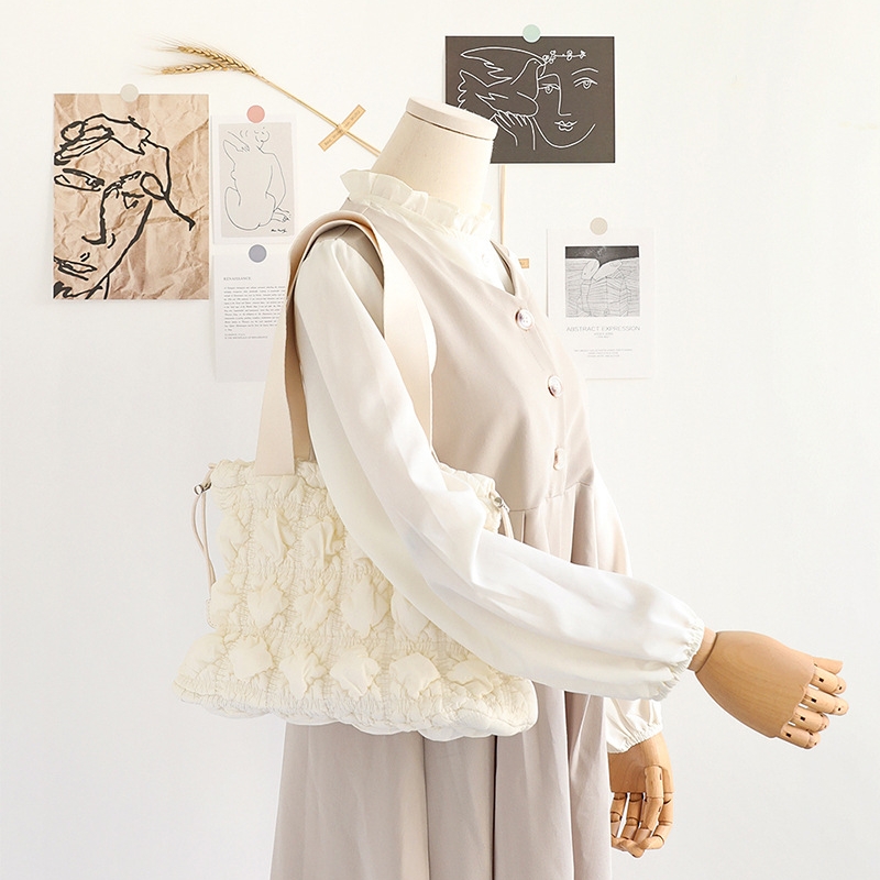 キルティングバッグ 全3色 キルティング巾着トートバッグ 通勤通学対応