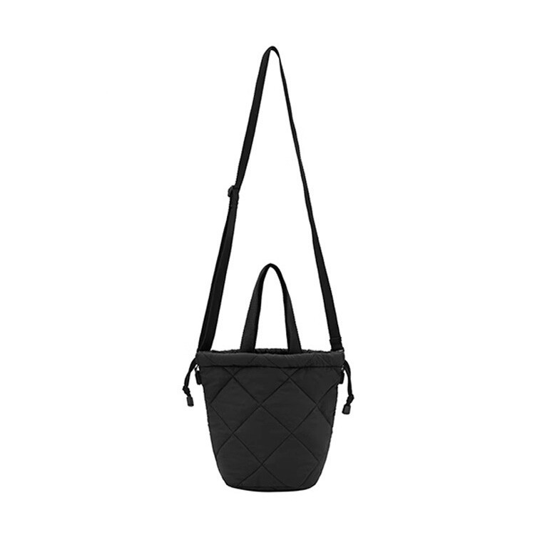 キルティングバッグ キルティング巾着ショルダーバッグ二way仕様