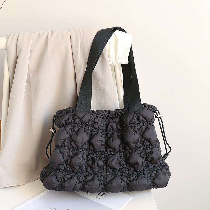 キルティングバッグ 全3色 キルティング巾着トートバッグ 通勤通学対応