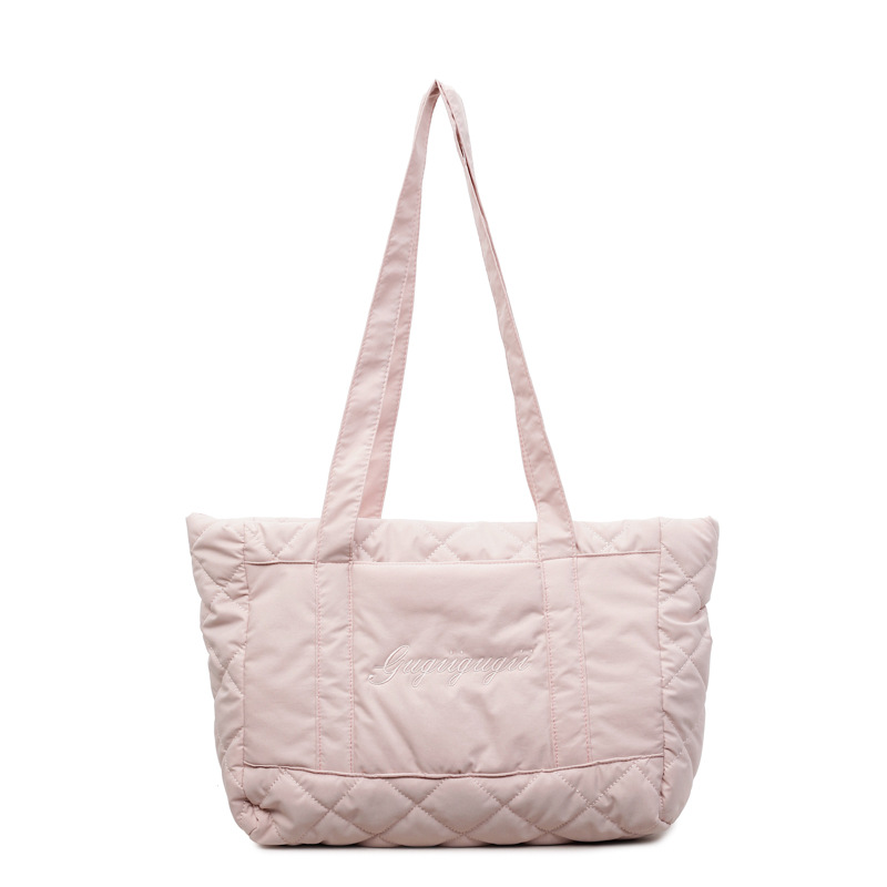 キルティングバッグ 大容量キルティングトートバッグ 韓国風おしゃれ