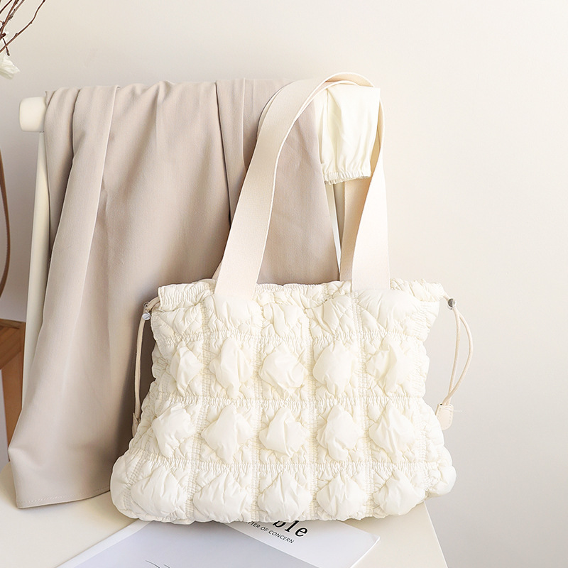 キルティングバッグ 全3色 キルティング巾着トートバッグ 通勤通学対応