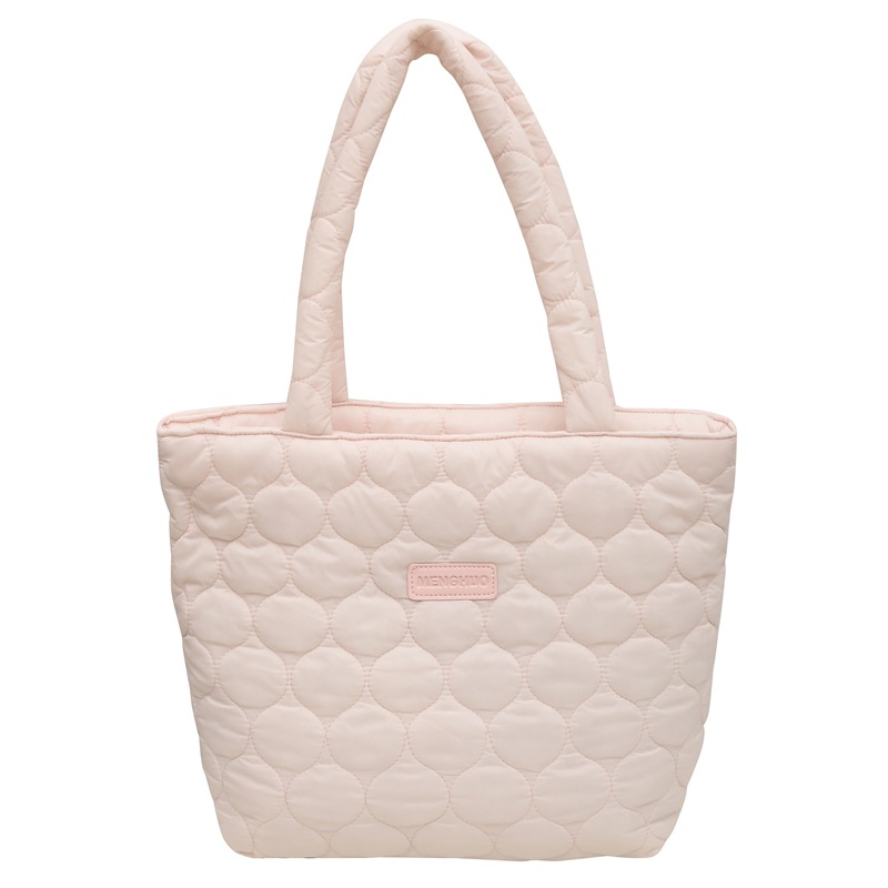 キルティングバッグ ふんわりキルティングバッグ くま付きトートバッグ