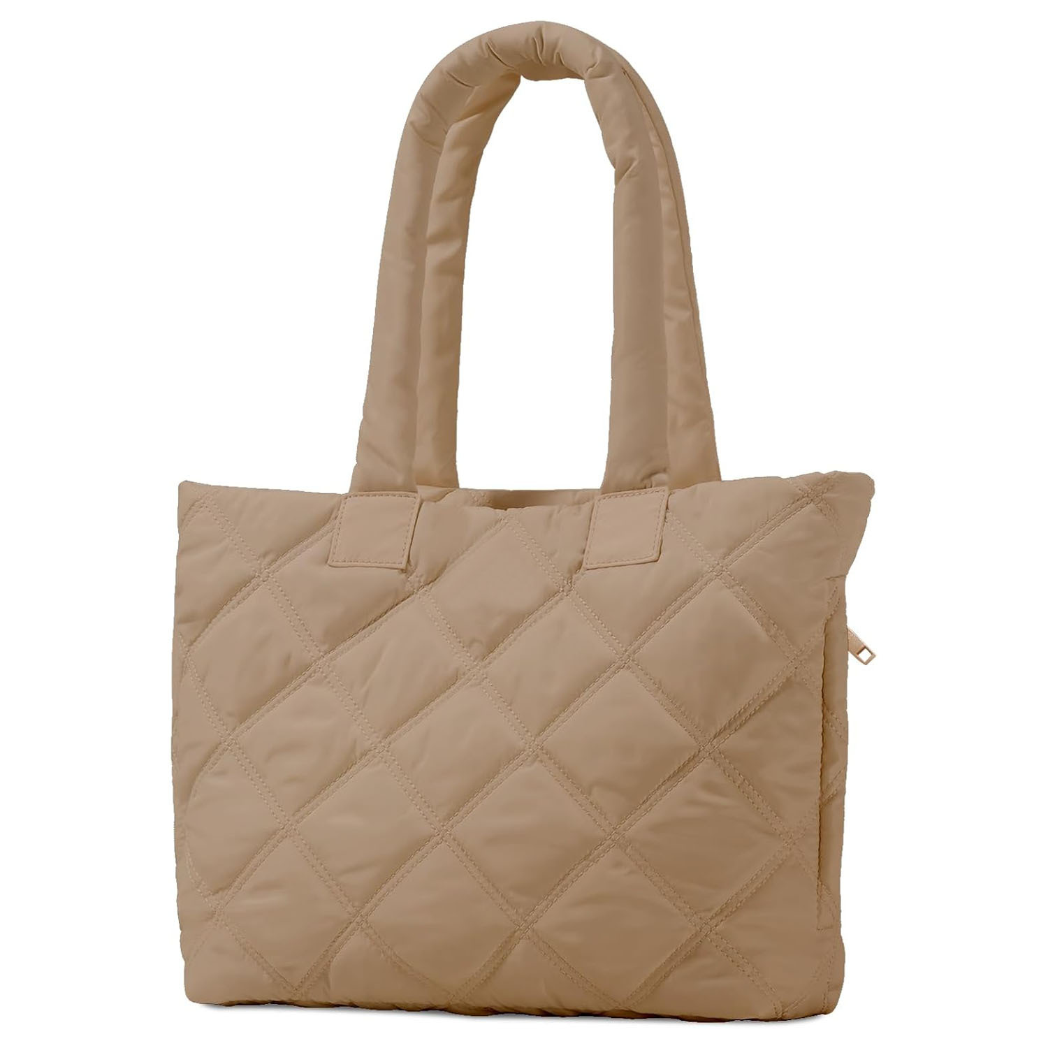 キルティングバッグ ダイヤ柄キルティング撥水加工トートバッグ