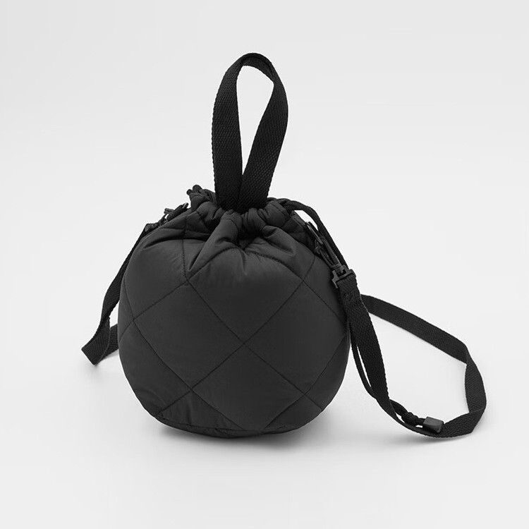 キルティングバッグ キルティング巾着ショルダーバッグ二way仕様