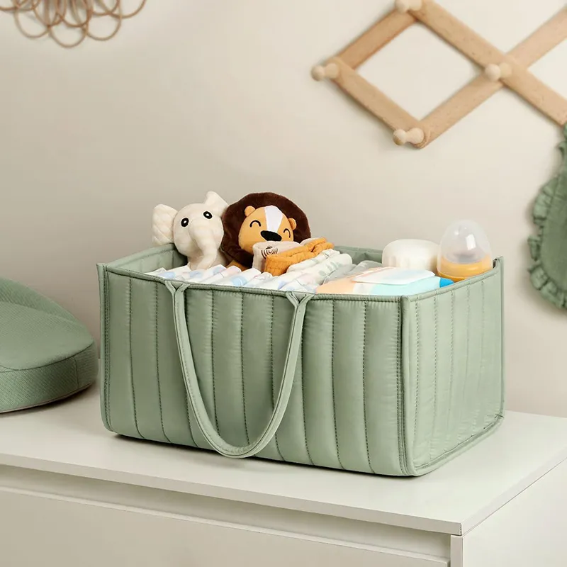 キルティングバッグ キルティングバッグ 赤ちゃん用収納キャリー おでかけ整理バッグ
