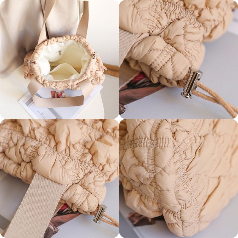 キルティングバッグ 全3色 キルティング巾着トートバッグ 通勤通学対応