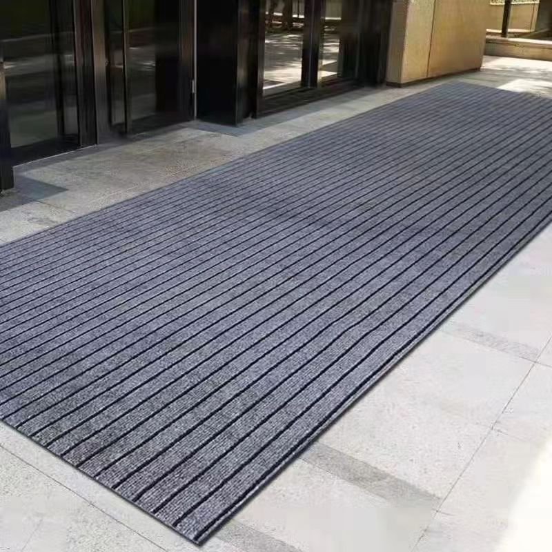 キッチン用の滑り止めマット 吸水性抜群の家庭用玄関マット おしゃれな七条デザイン