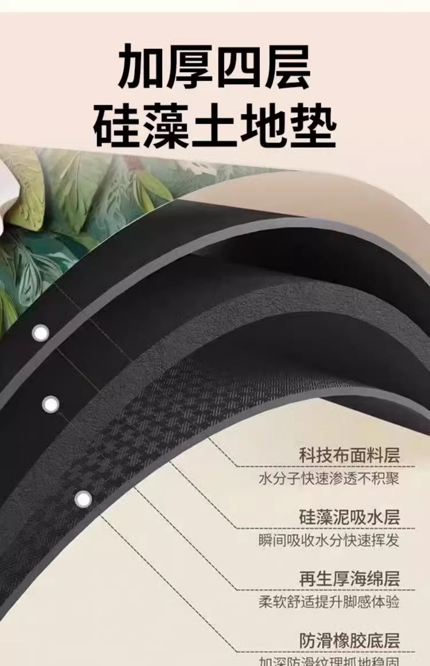 キッチンに最適な滑り止めマット 防水で油汚れも気にせず使える お手入れ簡単な吸水性に優れた便利アイテム