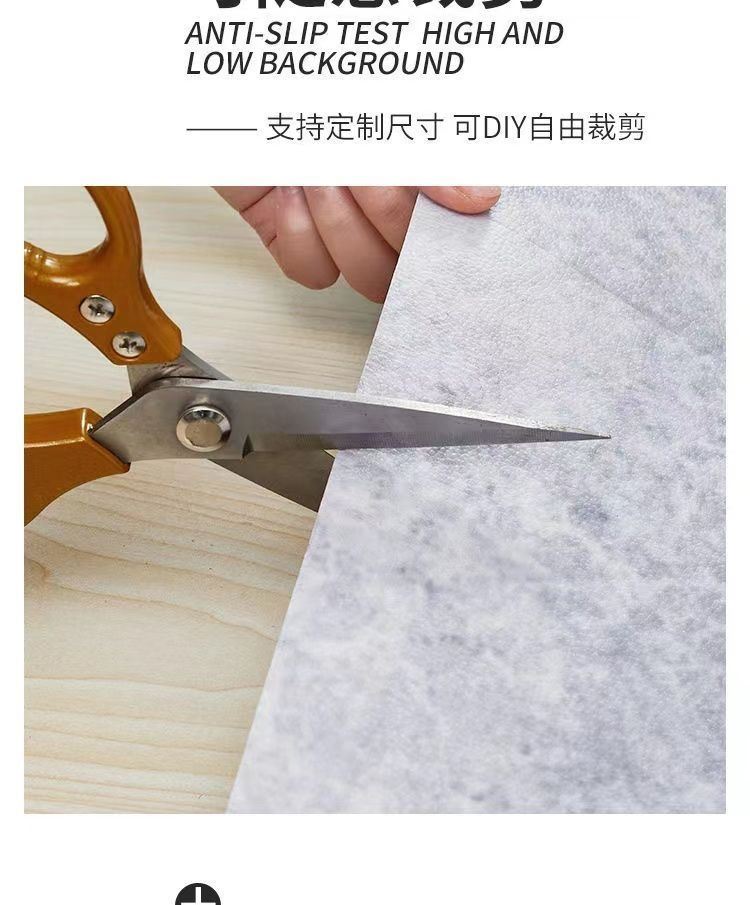 キッチン用防水マットシンプルデザインで滑り止め機能付き大面積カーペット