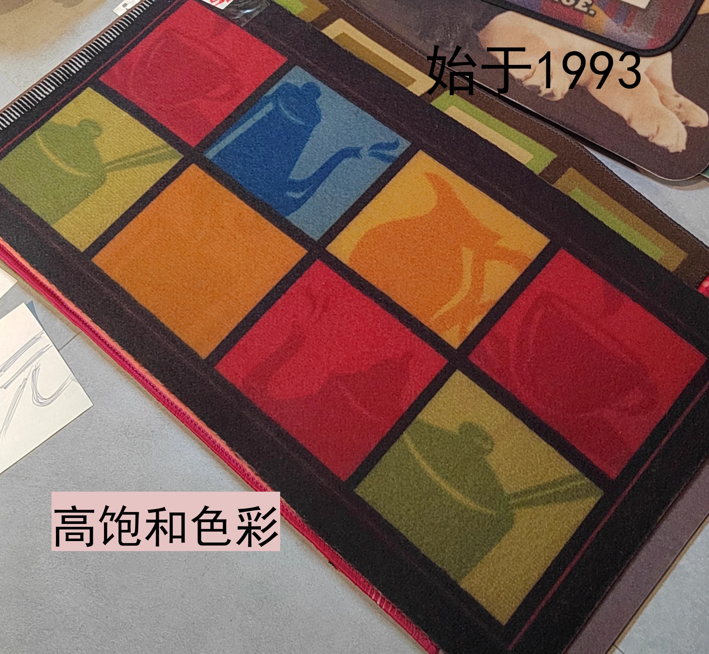 ノーアオキッチンマット環境に優しい防滑デザイン高品質デジタル印刷