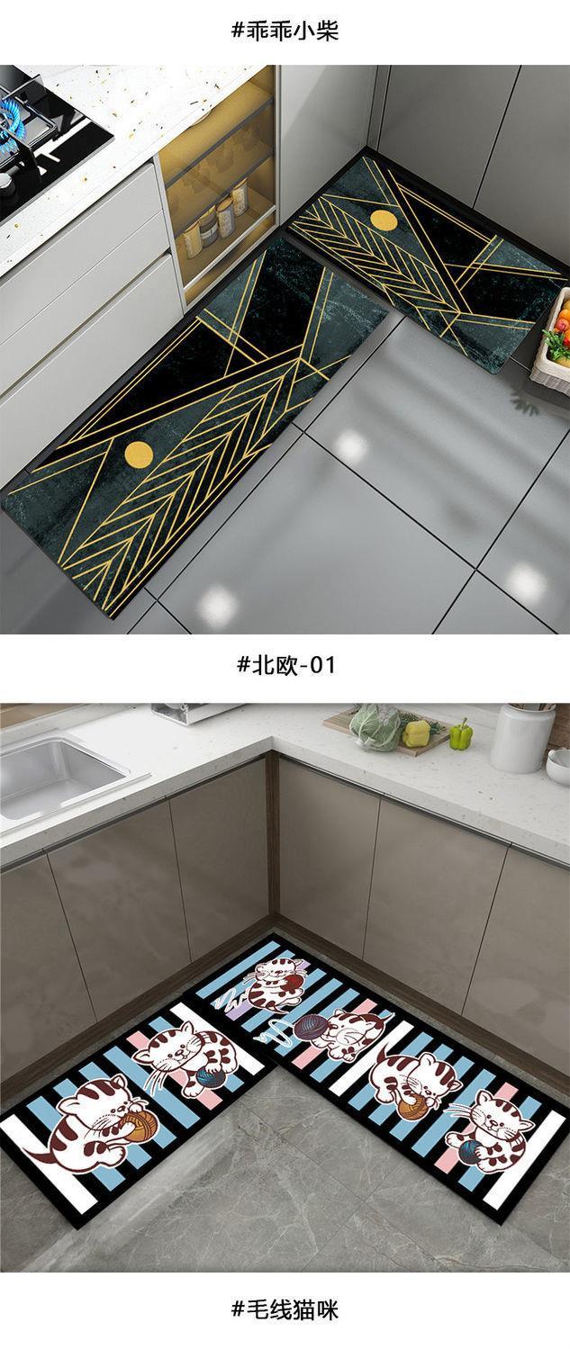 キッチンで活躍する防水マット 吸水性抜群で滑り止め効果 家庭用の理想的な足元をサポート