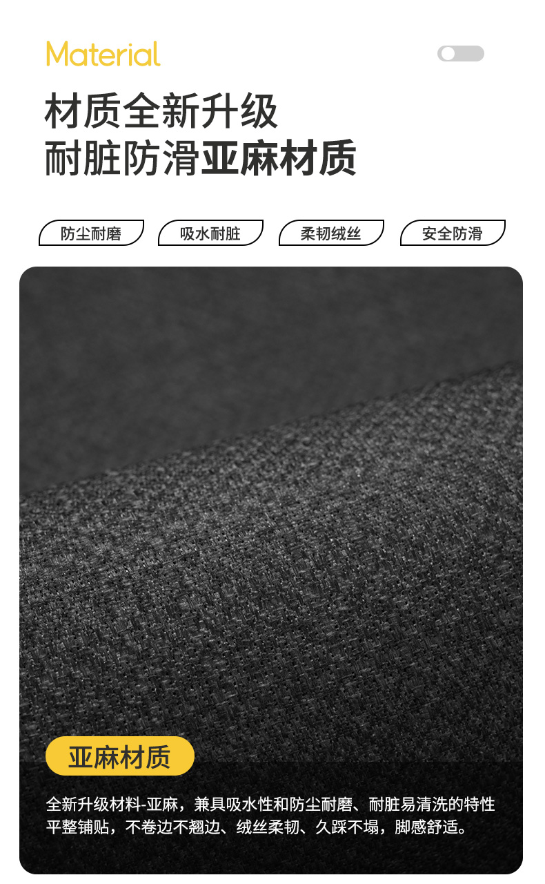 2025年新作キッチン用マット 汚れに強い滑り止めデザイン 吸水性抜群でお手入れ簡単