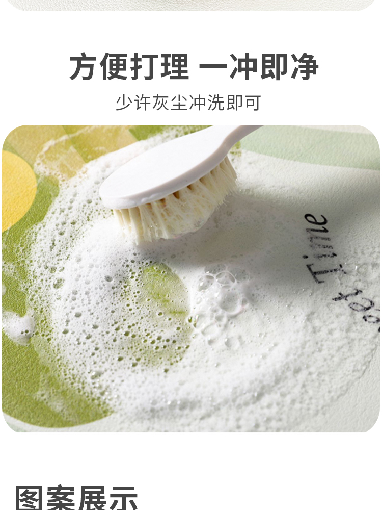 滑り止め機能付きキッチンマット 汚れに強い水吸収マット 便利でお手入れ簡単