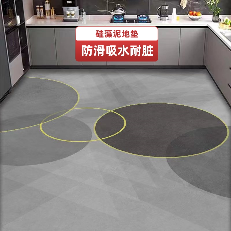 防滑防油のキッチンマット 吸水性抜群でお手入れ簡単なマット 家庭用に最適なカスタマイズ可能なアイテム