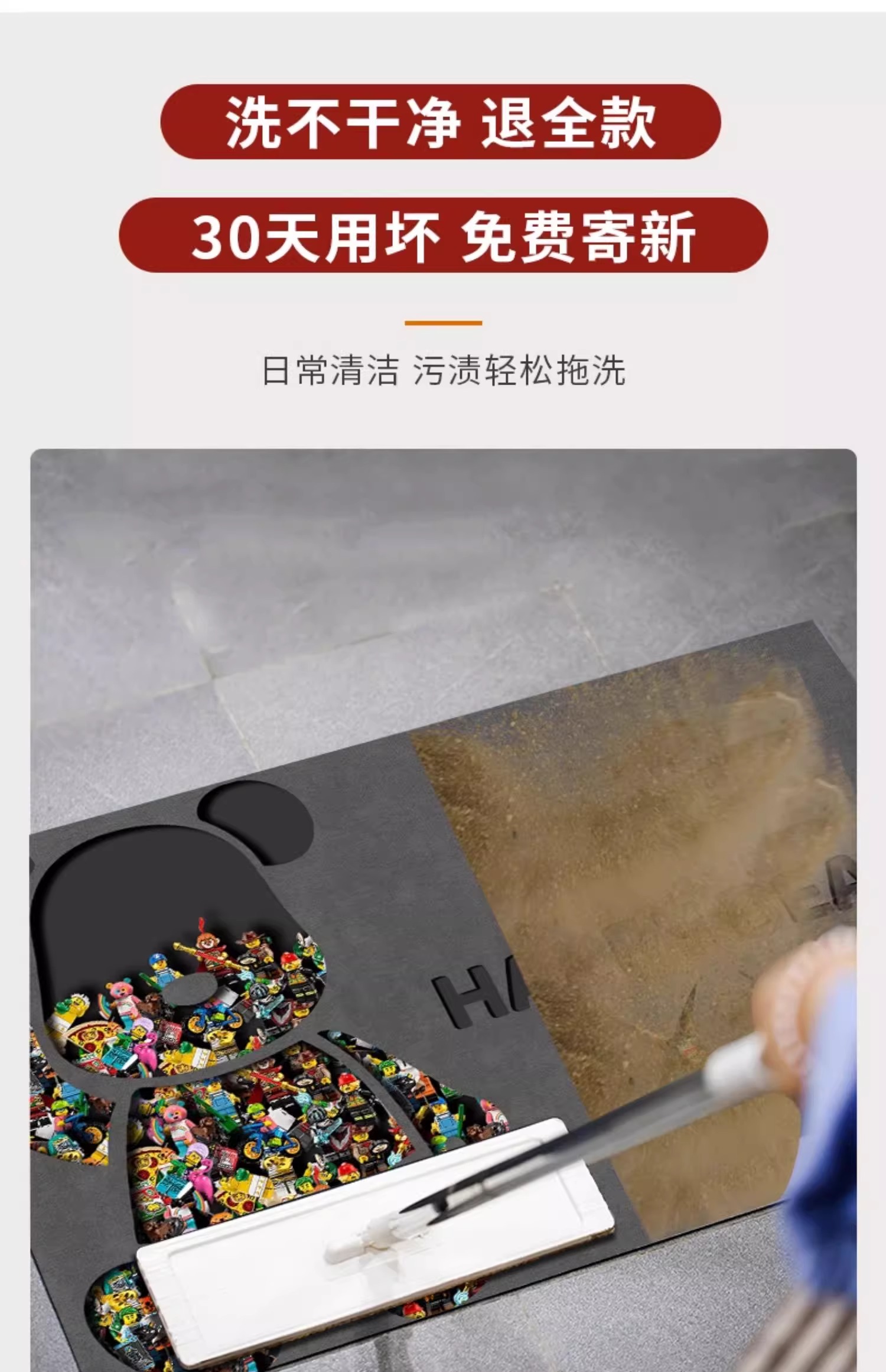 キッチンで使える吸水防滑マットお手入れ簡単で高級感漂うシンプルデザイン