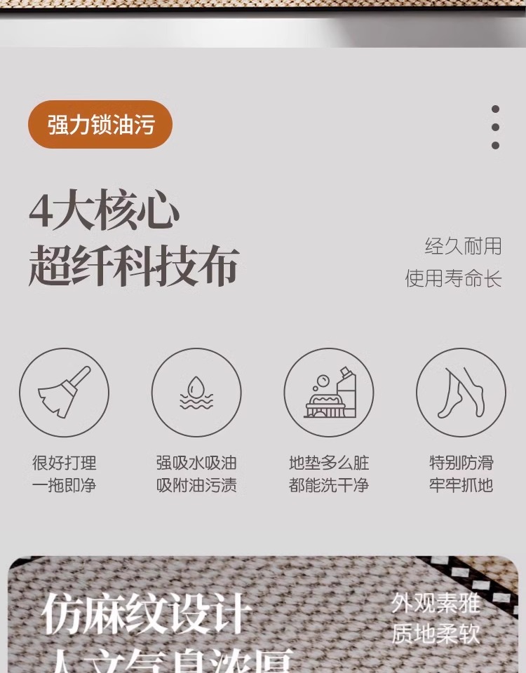 キッチン専用の吸水防滑マット新登場 お手入れ簡単で油汚れも安心