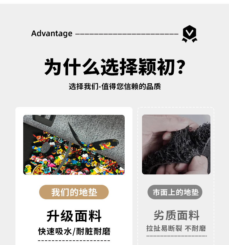 キッチン専用マット 吸水性抜群で防滑 お手入れ簡単なマット