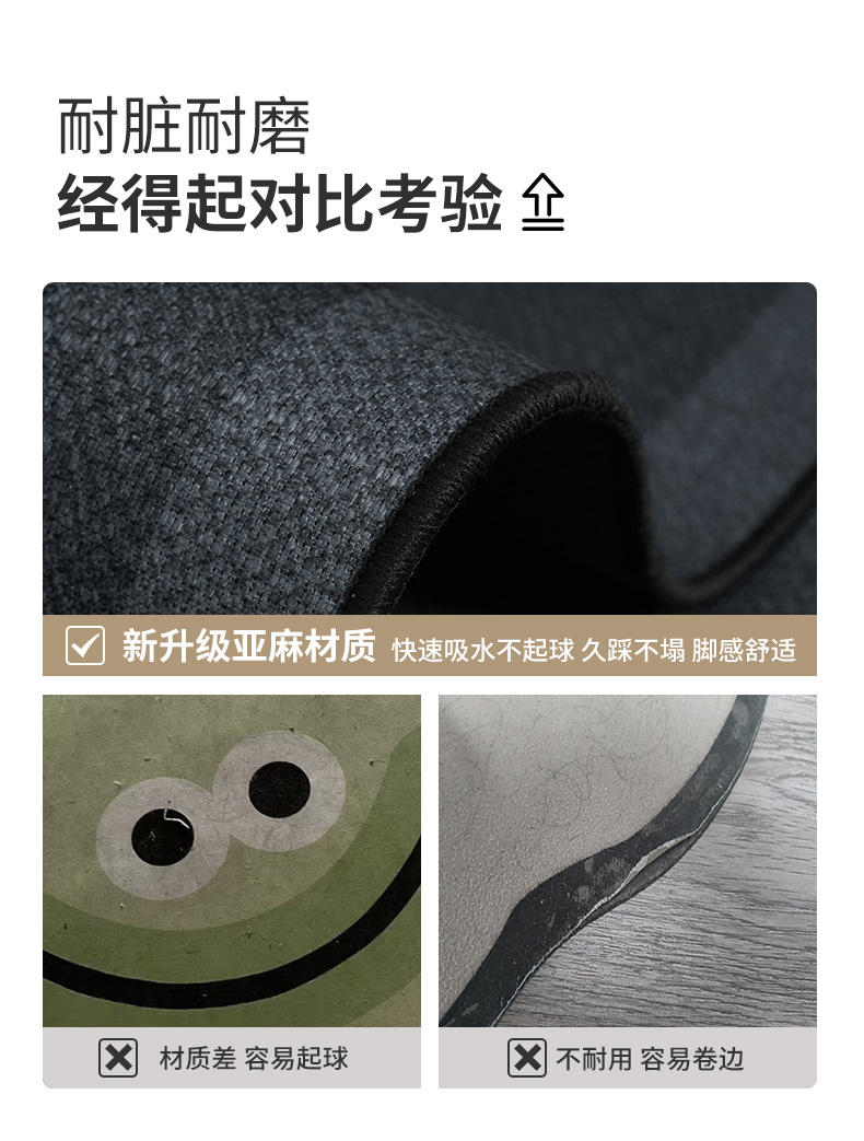 新作キッチンマット防滑吸水油汚れも安心お手入れ簡単