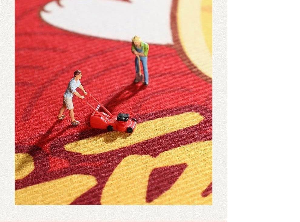 赤いキッチンマット おしゃれで耐汚れ 新しいデザインの玄関マット