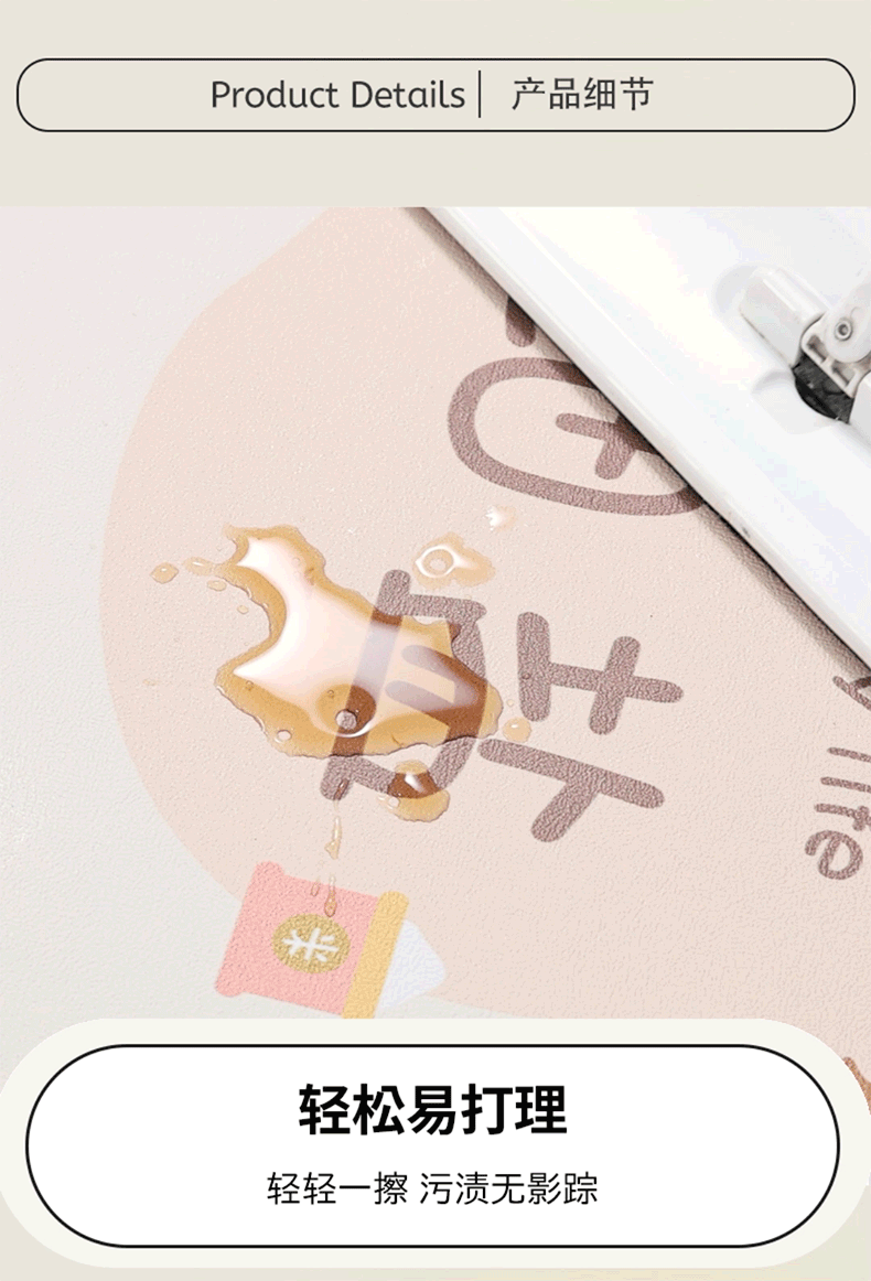 キッチンで使える2025年新作防水防滑マットお手入れ簡単なPVC製