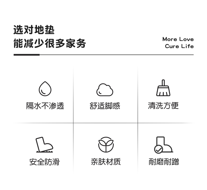 キッチン用防滑マット2025新登場 PVC製でお手入れ簡単おしゃれで清潔な空間を実現