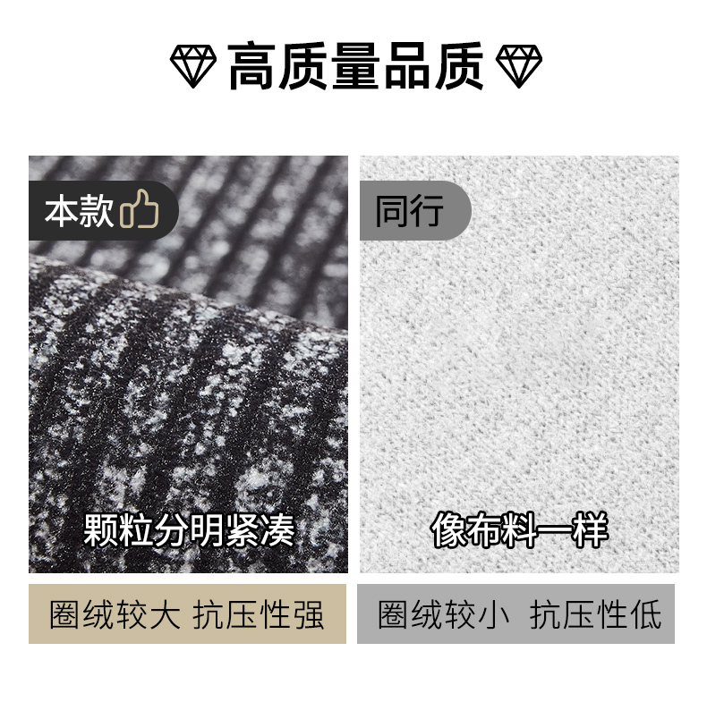 L型キッチン専用マット2025新作 防滑防油でお手入れ簡単 高級感あふれるキッチンマット