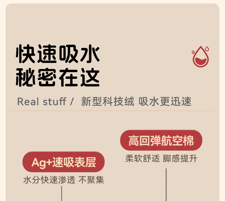 キッチン用防滑マット新登場赤いデザイン水と油を吸収する便利なアイテム