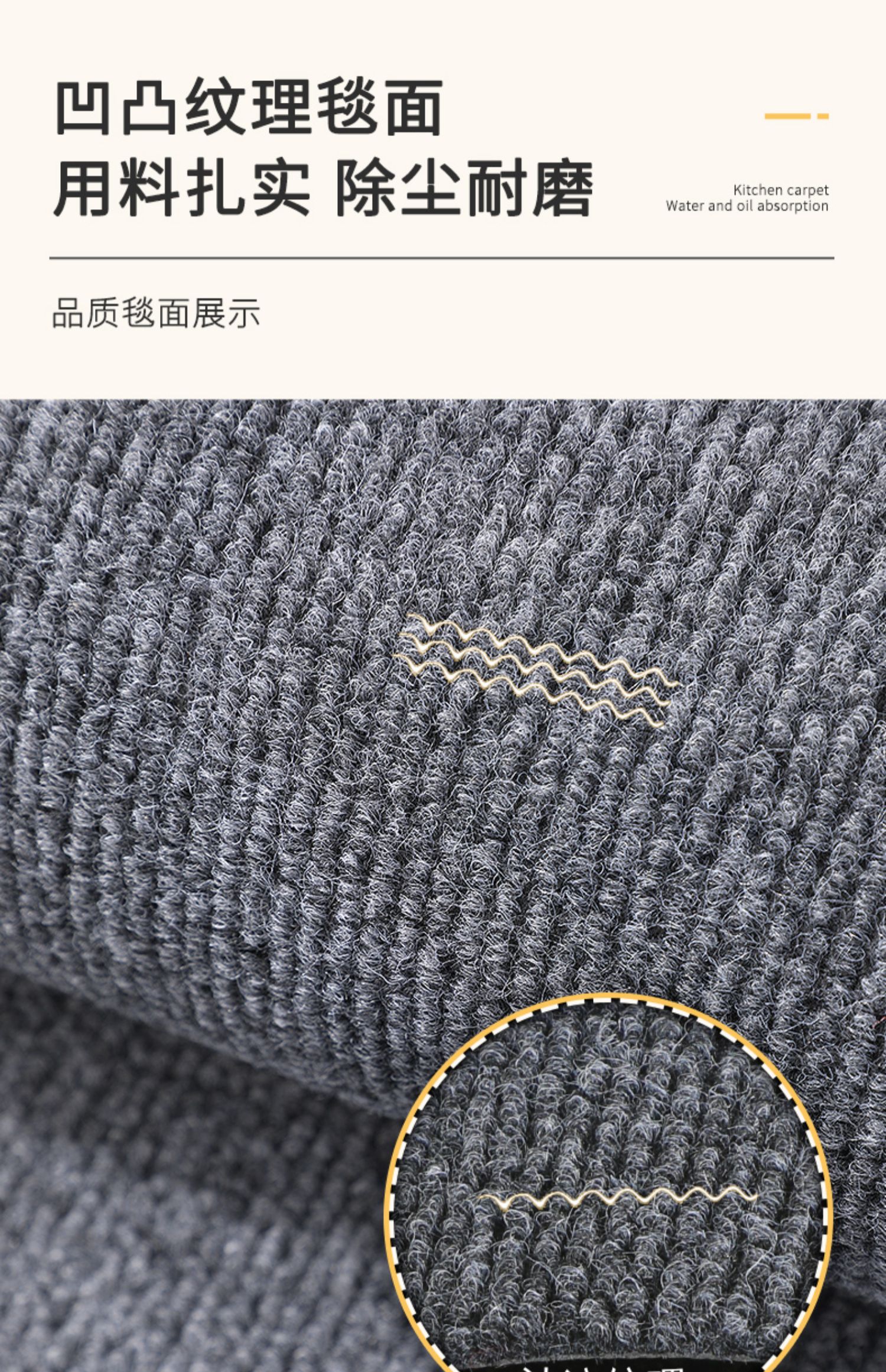 キッチンで使える防滑マット 汚れに強く水を吸収しお手入れ簡単