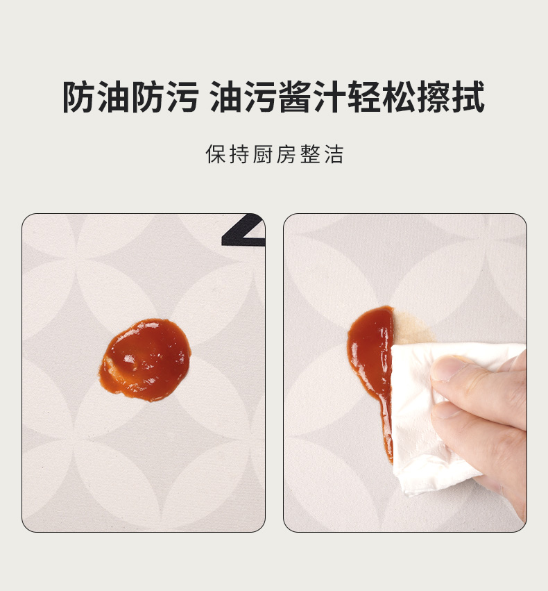 高級キッチン用マット 滑り止め機能付き お手入れ簡単な水吸収マット