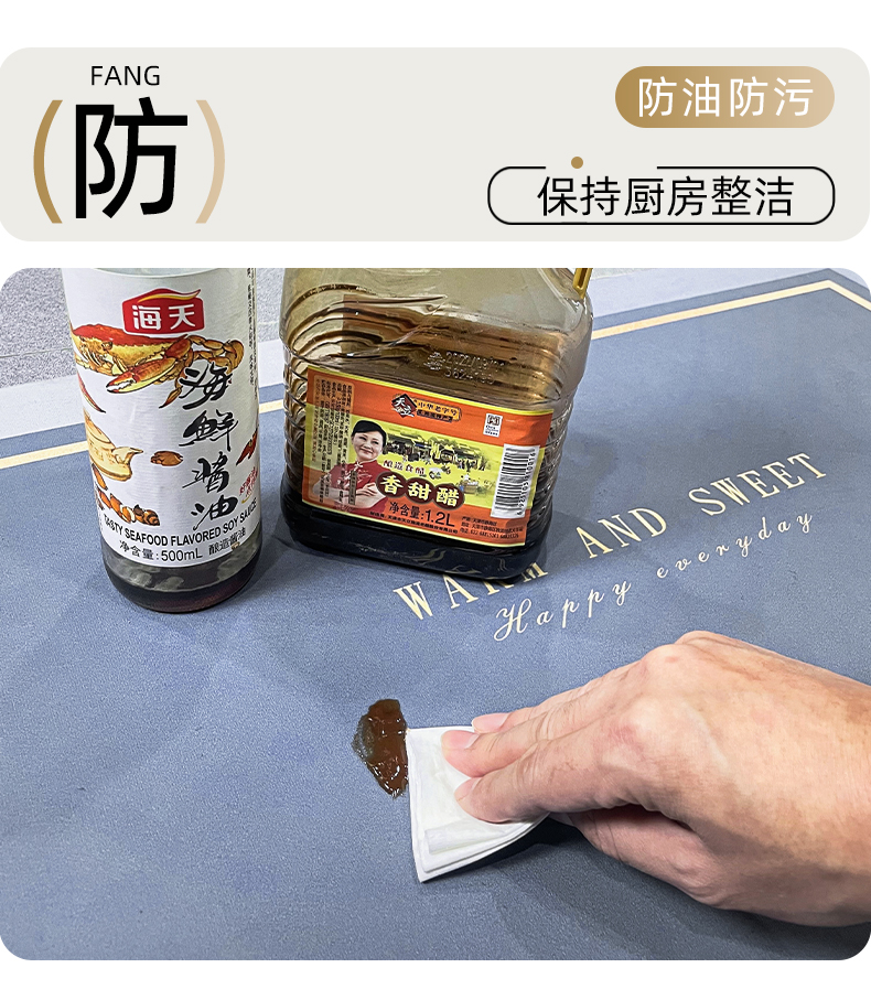 キッチン用防滑マット 吸水性抜群 油汚れも安心 除菌も簡単