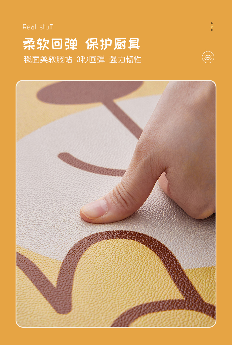 キッチン用防水マット ぬれずにお手入れ簡単 滑り止めで安心の玄関マット