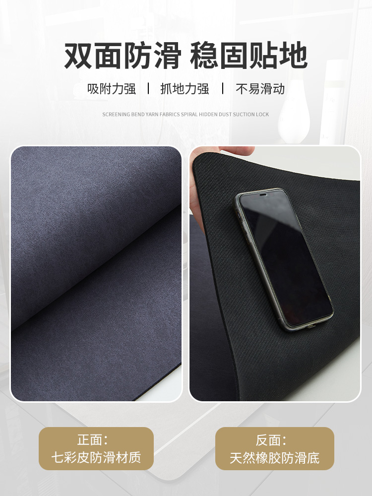キッチン専用防水マット滑り止め機能付きお手入れ簡単吸水性抜群の新しいマット