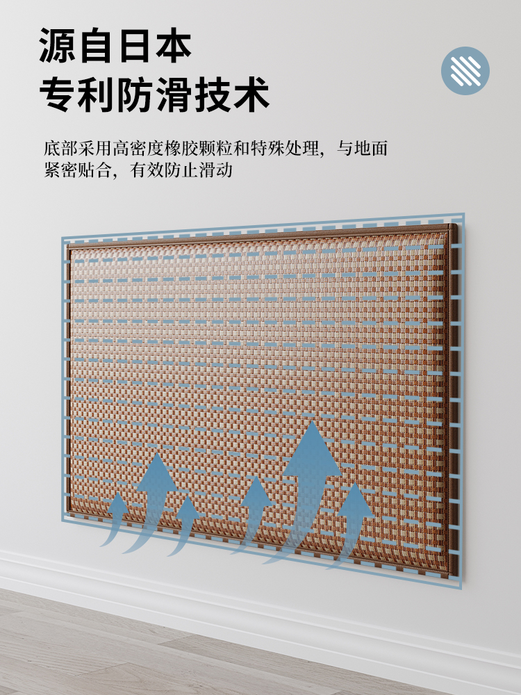 夏に最適なキッチン用吸水マット 脱脂防滑でお手入れ簡単 使いやすさ抜群の長方形デザイン