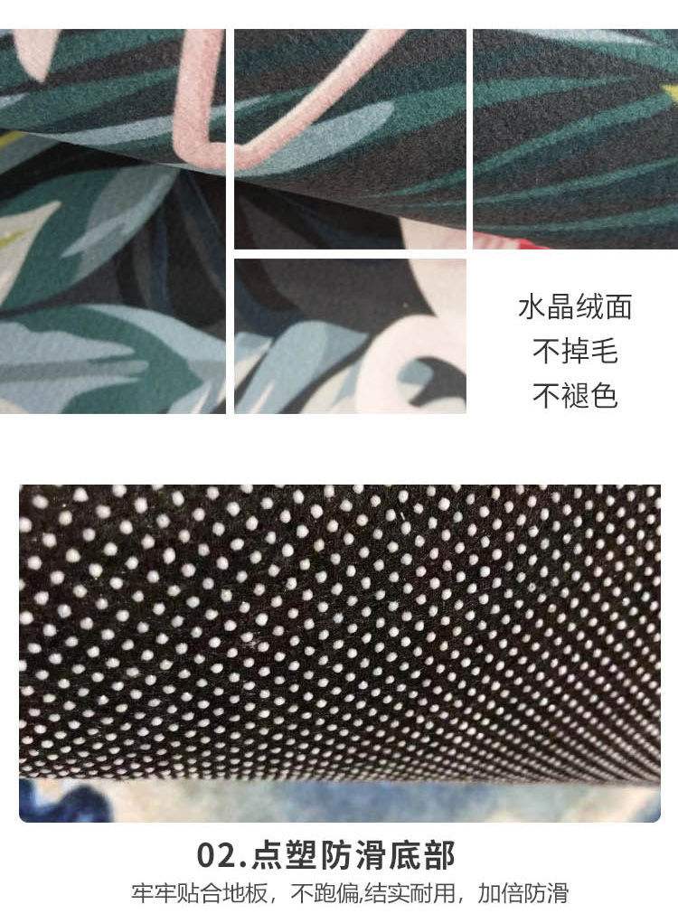 キッチン用長方形マット吸水吸油防滑デザインでおしゃれな家の床を守る