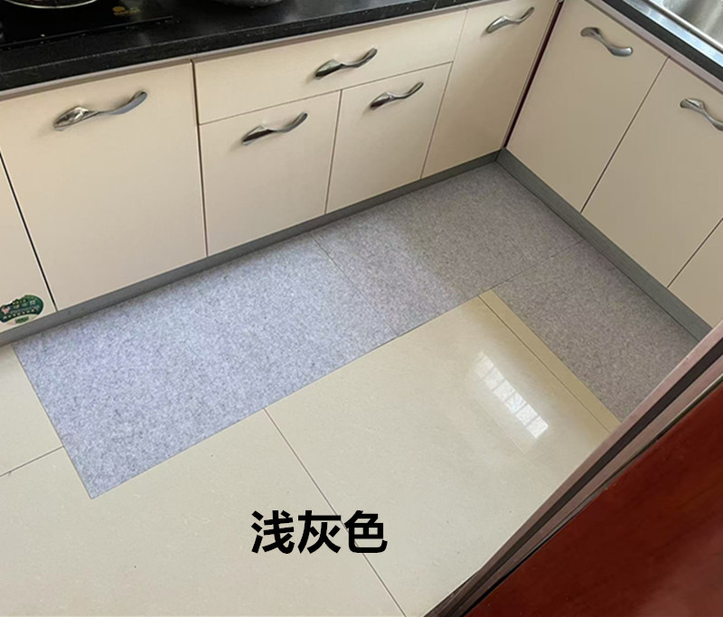 キッチン用防油防滑マット水分吸収で清潔感アップおしゃれな玄関マット