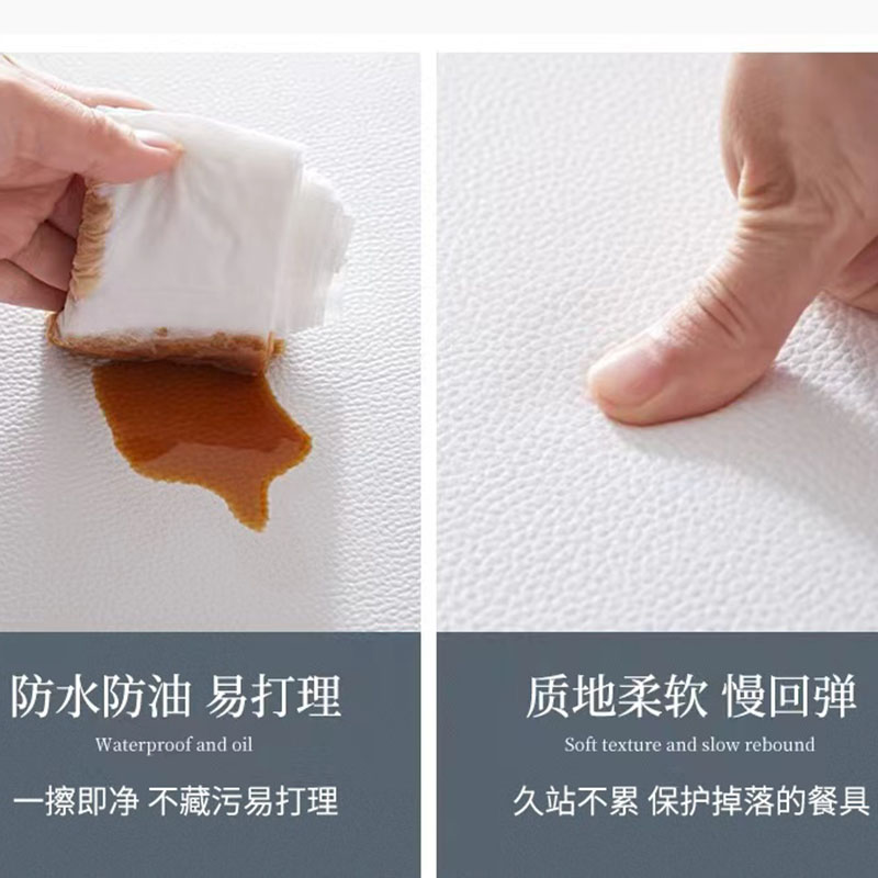 新型キッチン用防水マット おしゃれで滑り止め機能付き 自由にカット可能な便利アイテム