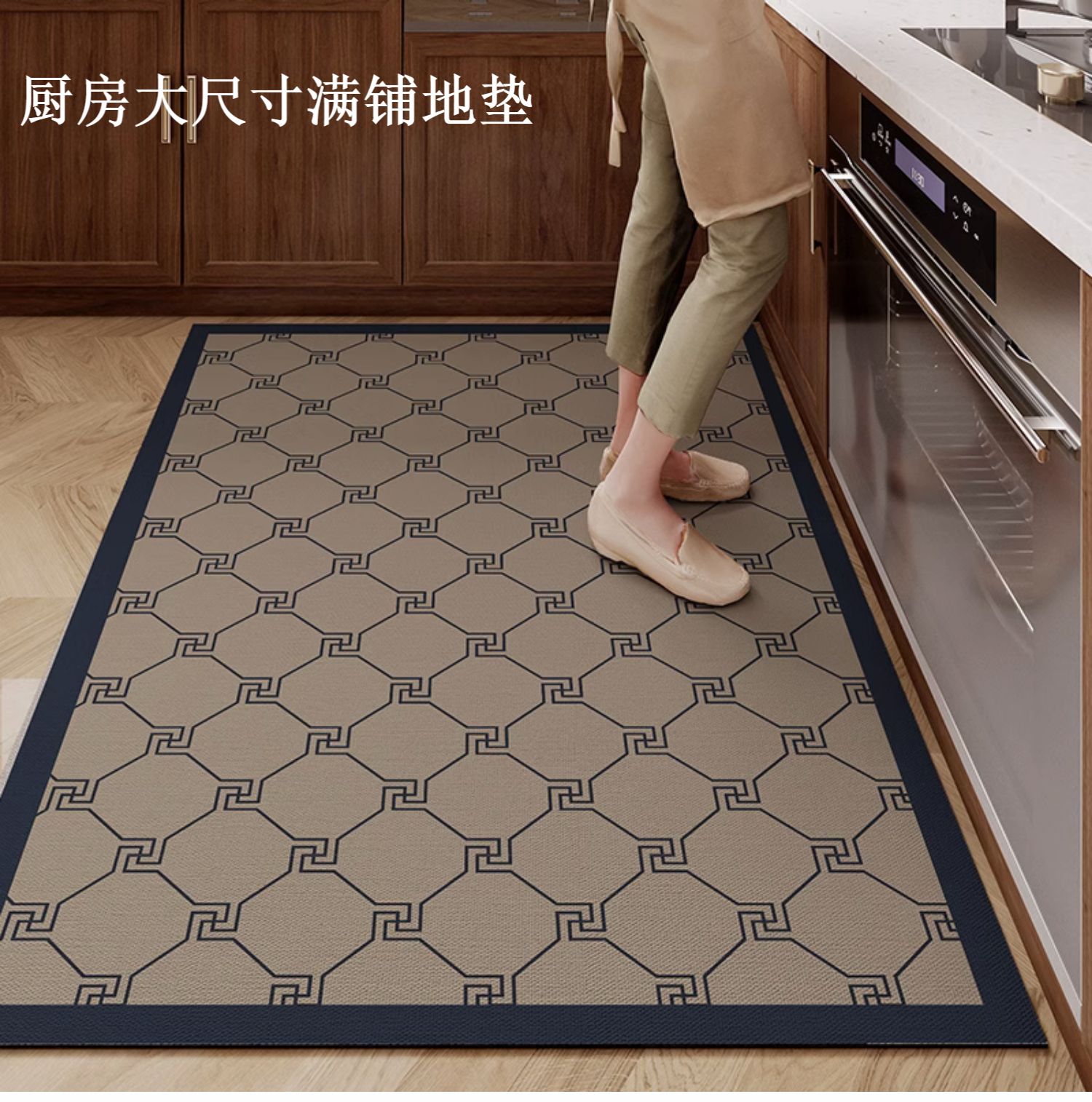キッチン専用の防水マット 簡単お手入れで滑らない吸水性抜群