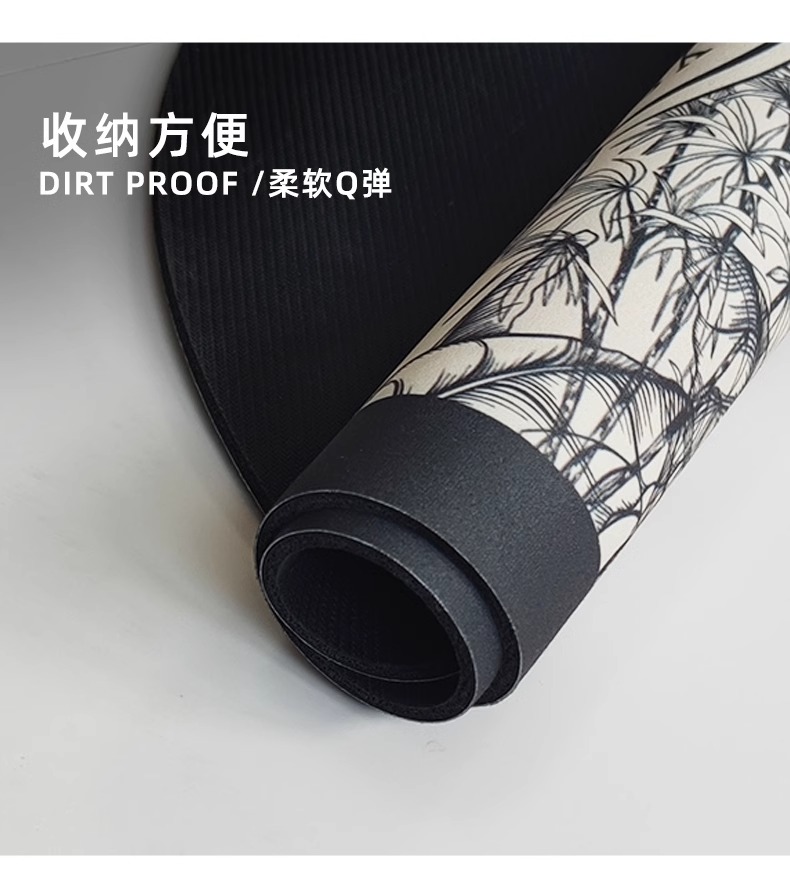 ダイニングを彩るキッチンマット 吸水性抜群のソフト素材 お手入れ簡単で滑り止め効果もあり