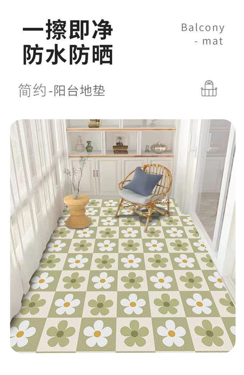 キッチン用防水マット 日差しに強く滑りにくい お手入れ簡単でカットも自由